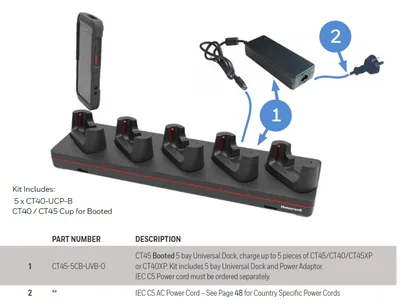 Honeywell CT40/CT45 Booted Charge Base
